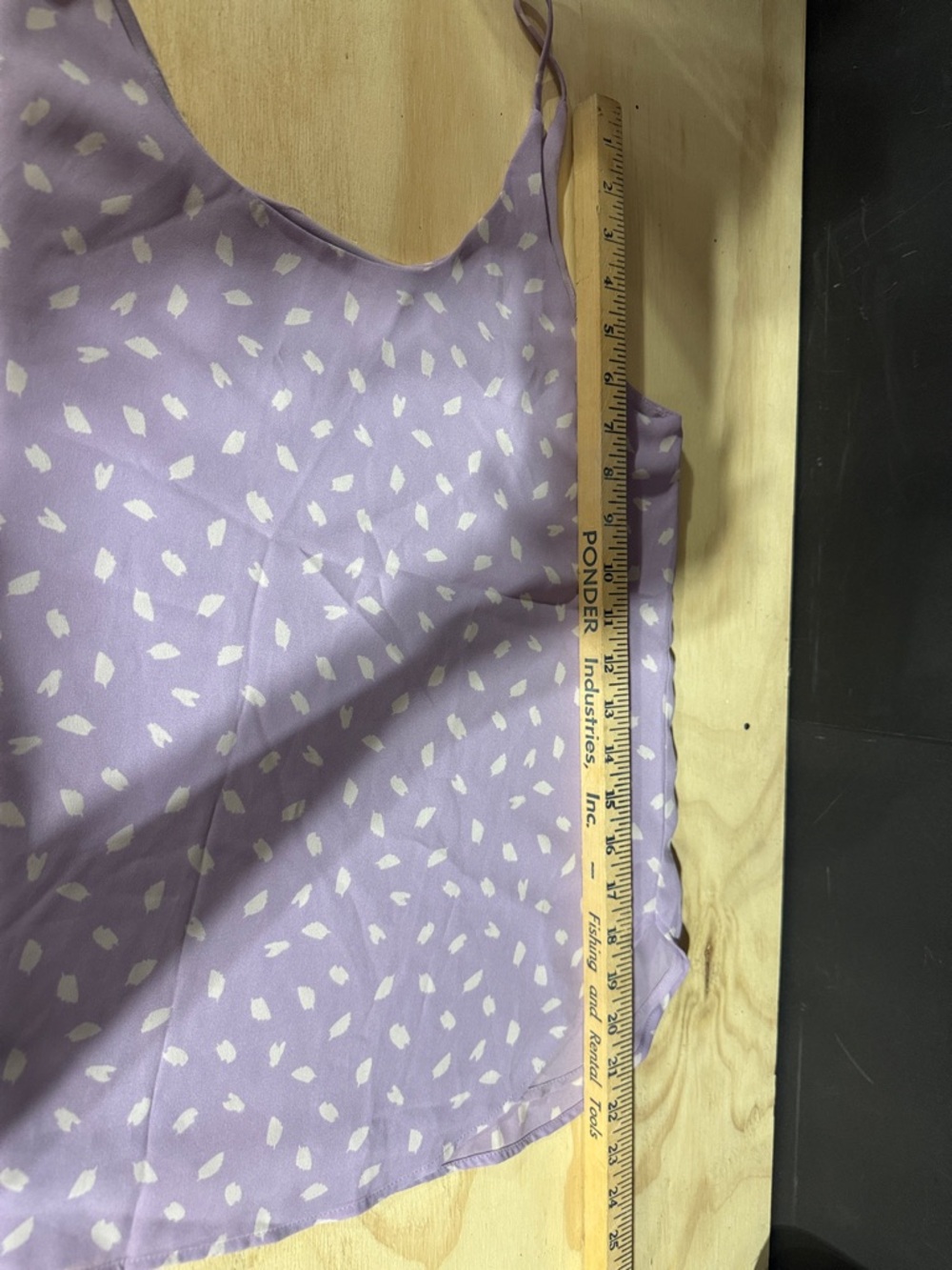 LOFT Lavender Polka Dot Camisole Women Size Medium Purple Spaghetti Strap Top - Picture 5 of 5